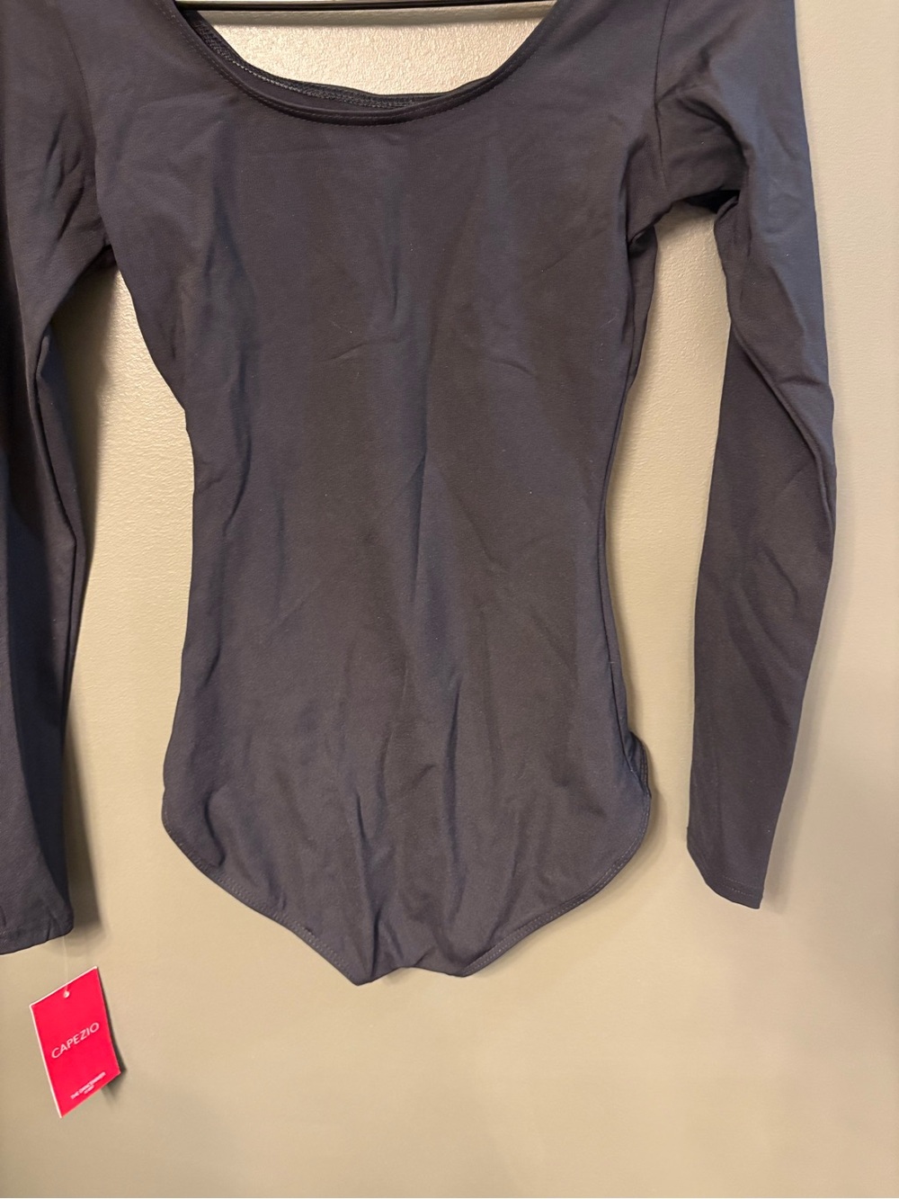 Women’s Long Sleeve Leotard Bodysuit - Black - Picture 2 of 4